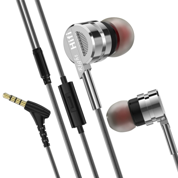 Auriculares auriculares D05 auriculares estéreo de Metal con micrófono auriculares con cancelación de ruido auriculares para teléfono Xiaomi música