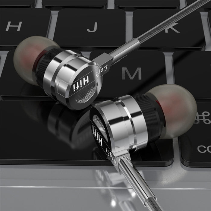 Auriculares auriculares D05 auriculares estéreo de Metal con micrófono auriculares con cancelación de ruido auriculares para teléfono Xiaomi música