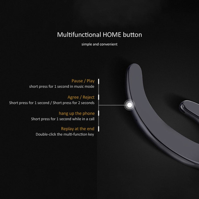 ET-auriculares inalámbricos con Bluetooth, cascos manos libres con gancho para la oreja, resistentes al agua, con reducción de ruido y micrófono para Android y IPhone