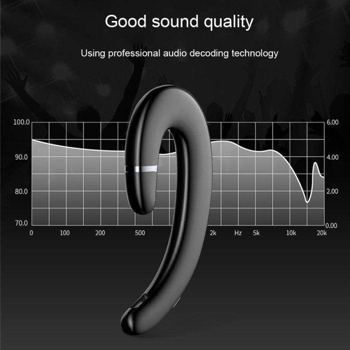 ET-auriculares inalámbricos con Bluetooth, cascos manos libres con gancho para la oreja, resistentes al agua, con reducción de ruido y micrófono para Android y IPhone