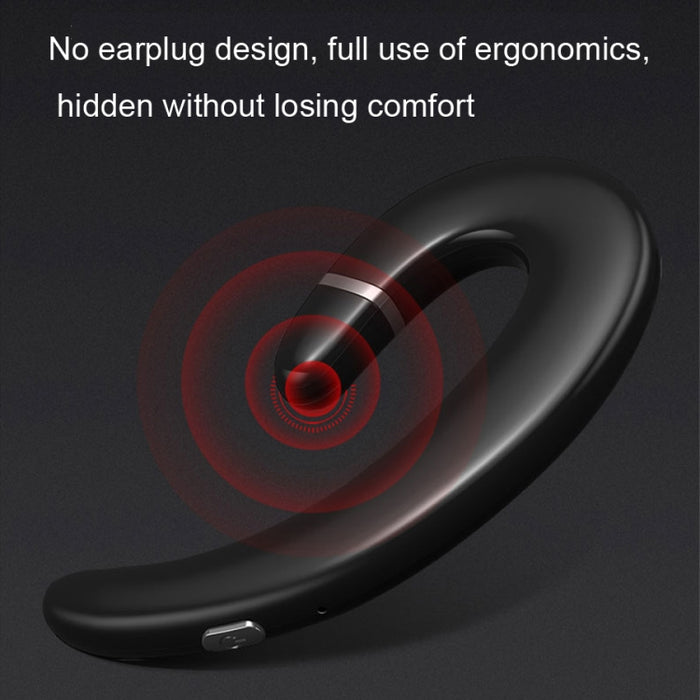 ET-auriculares inalámbricos con Bluetooth, cascos manos libres con gancho para la oreja, resistentes al agua, con reducción de ruido y micrófono para Android y IPhone