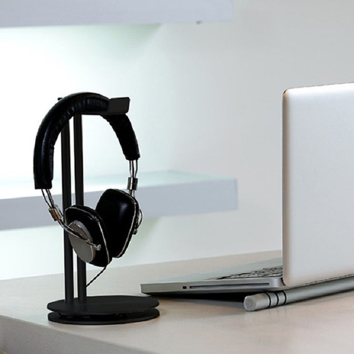 Soporte para auriculares Estante de almacenamiento de auriculares de doble capa de metal