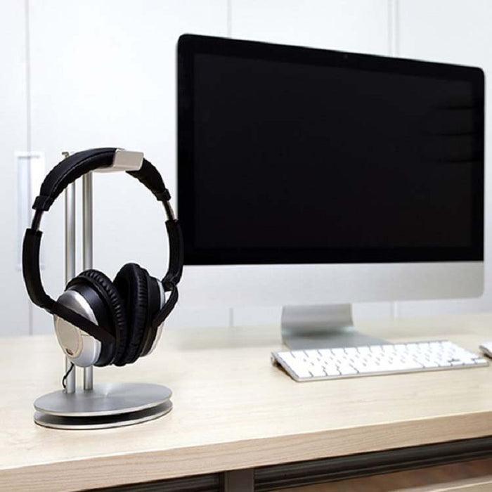 Soporte para auriculares Estante de almacenamiento de auriculares de doble capa de metal