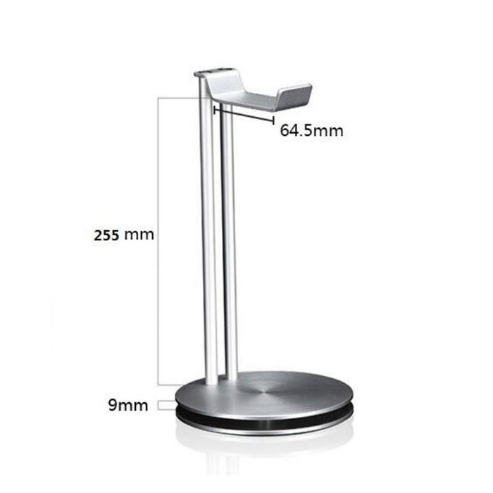 Soporte para auriculares Estante de almacenamiento de auriculares de doble capa de metal