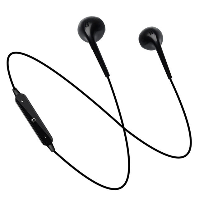 Auricular Bluetooth inalámbrico deportivo S6 para iPhone / Xiaomi / Huawei, con micrófono
