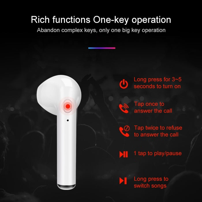 Auricular inalámbrico binaural de los auriculares bluetooth TWS I7s con la galjanoplastia del compartimiento de carga