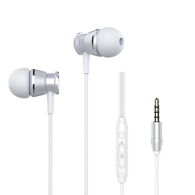 Langsdom M305 auriculares bajos para teléfono auriculares internos de Metal de 3,5mm con micrófono HD para xiaomi iPhone Samsung