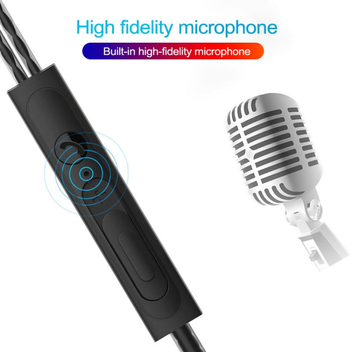 Auriculares con cable de 3,5 mm, auriculares con sonido estéreo, auriculares bajos de metal con micrófono para teléfono inteligente