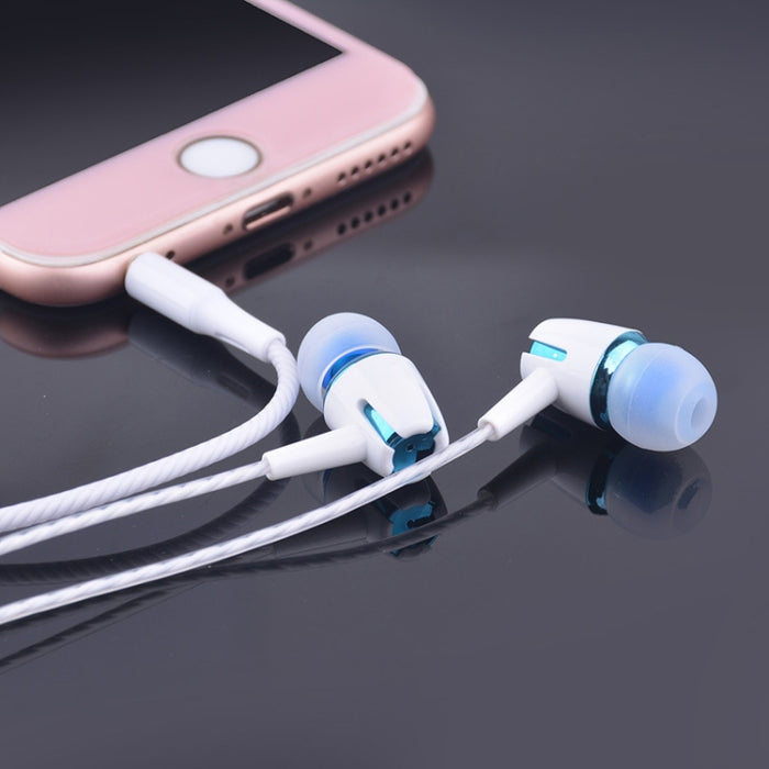 Auriculares con cable de 3,5 mm, auriculares con sonido estéreo, auriculares bajos de metal con micrófono para teléfono inteligente