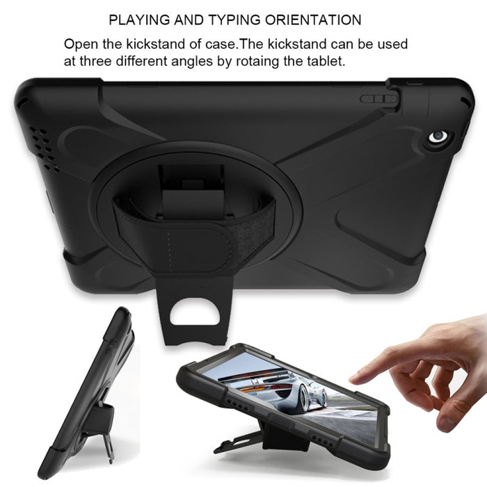 Funda protectora de silicona con rotación de 360 grados, con soporte, correa de mano y correa larga
