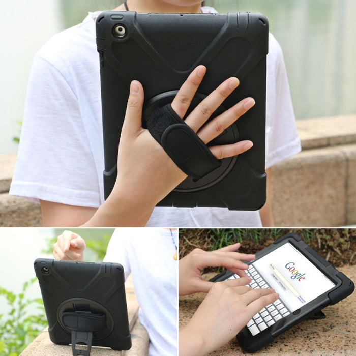 Funda protectora de silicona con rotación de 360 grados, con soporte, correa de mano y correa larga