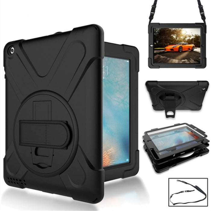 Funda protectora de silicona con rotación de 360 grados, con soporte, correa de mano y correa larga