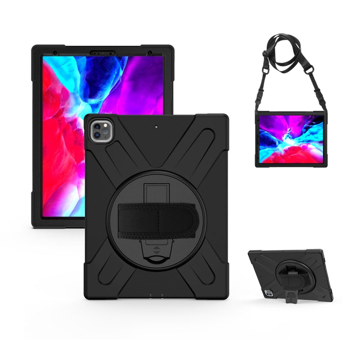 Funda protectora de silicona con rotación de 360 grados, con soporte, correa de mano y correa larga