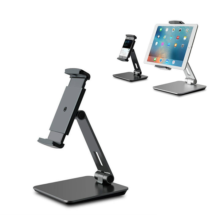 AP-7X Soporte universal de aluminio para montaje en escritorio para teléfono y tableta de 4,7 a 9,7 pulgadas