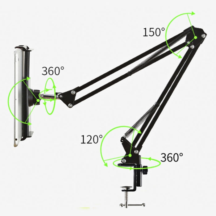 Universal 360 grados giratorio Flexible brazo largo perezoso teléfono tableta soporte Clip soporte