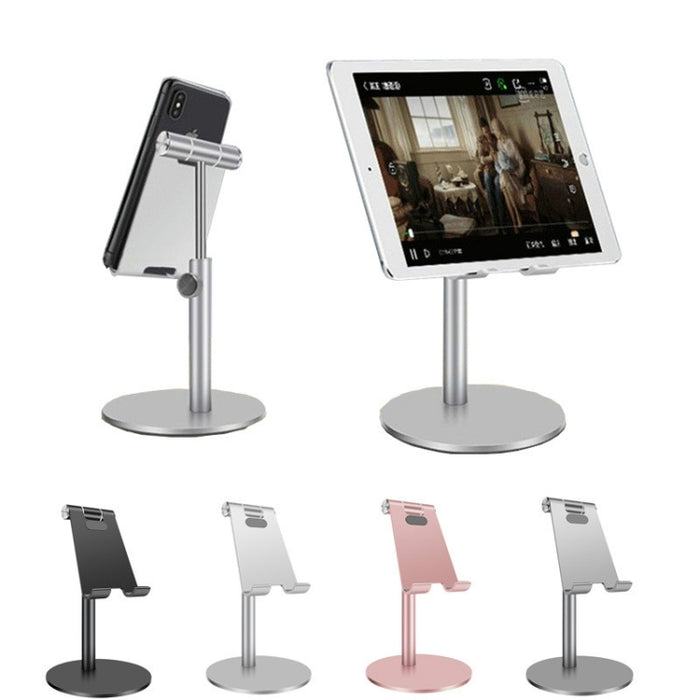 Soporte ajustable del soporte del escritorio del tenedor de la tableta del teléfono celular de la aleación de aluminio