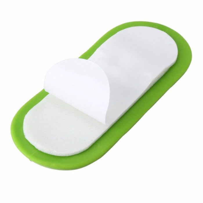 Soporte para cables de datos, organizador de almacenamiento de cables TPR de cinco orificios pastable, 10 Uds.