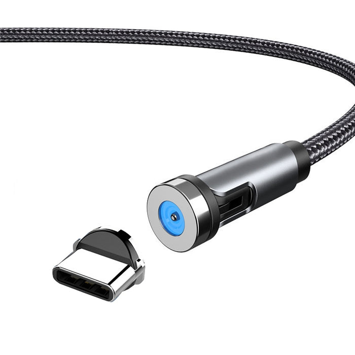 Cable magnético giratorio con tapón antipolvo CC56, longitud del cable: 2 m