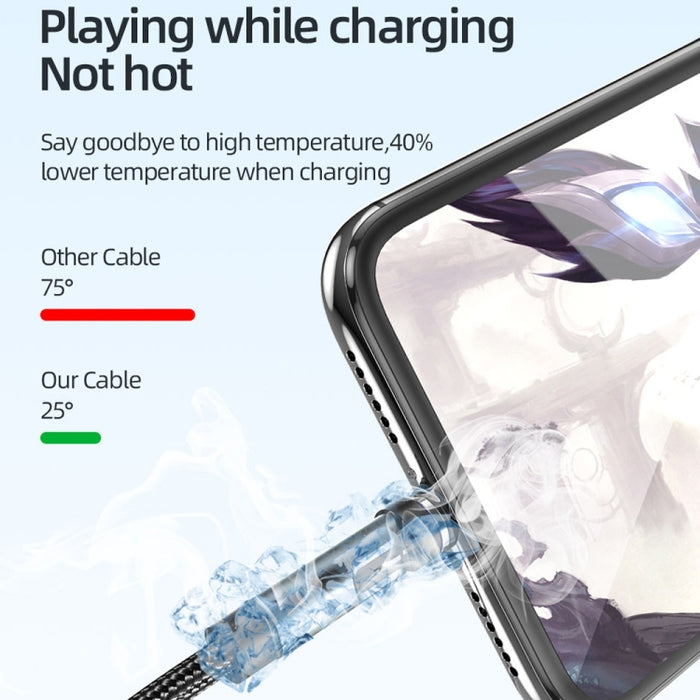 CC57 Cable de datos de carga rápida magnético giratorio de 540 grados
