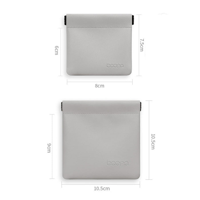 2 PCS Baona Bolsa de almacenamiento de cable de datos para auriculares Mini bolsa portátil para auriculares en disco U