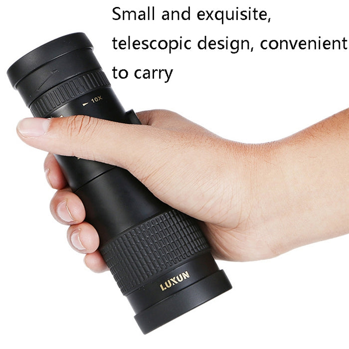 LUXUN 10-30x40 Mini telescopio de alta potencia HD de un solo cilindro para teléfono móvil
