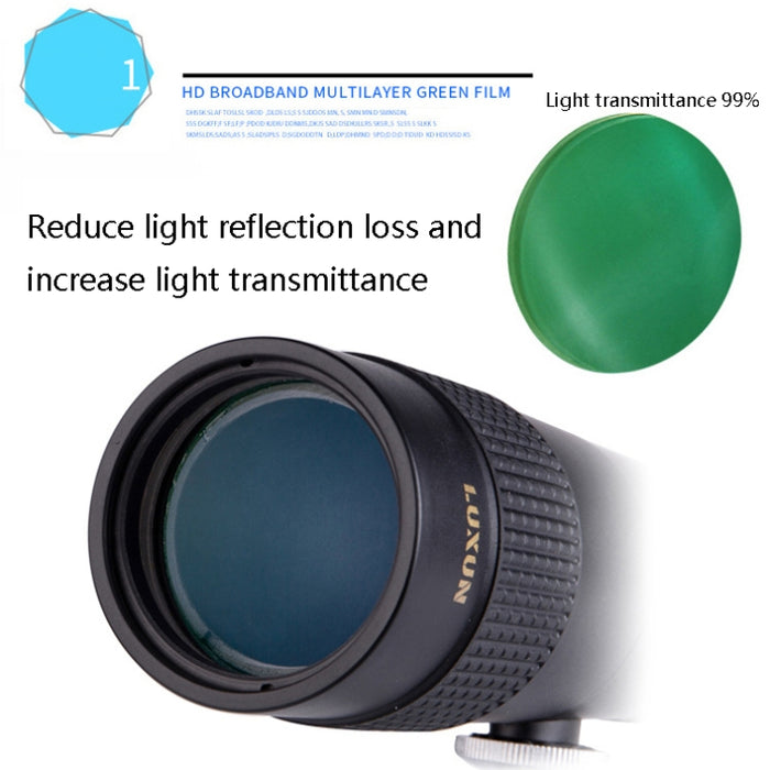 LUXUN 10-30x40 Mini telescopio de alta potencia HD de un solo cilindro para teléfono móvil