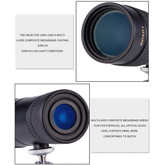 LUXUN 10-30x40 Mini telescopio de alta potencia HD de un solo cilindro para teléfono móvil