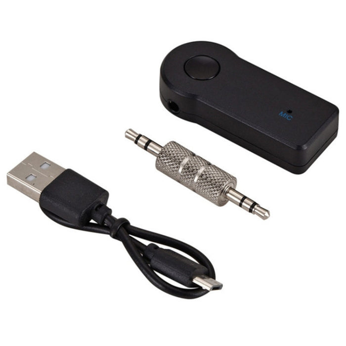 Adaptador de metal auxiliar 2 en 1 de 3,5 mm + convertidor de receptor de audio inalámbrico Bluetooth 4.1 para automóvil USB