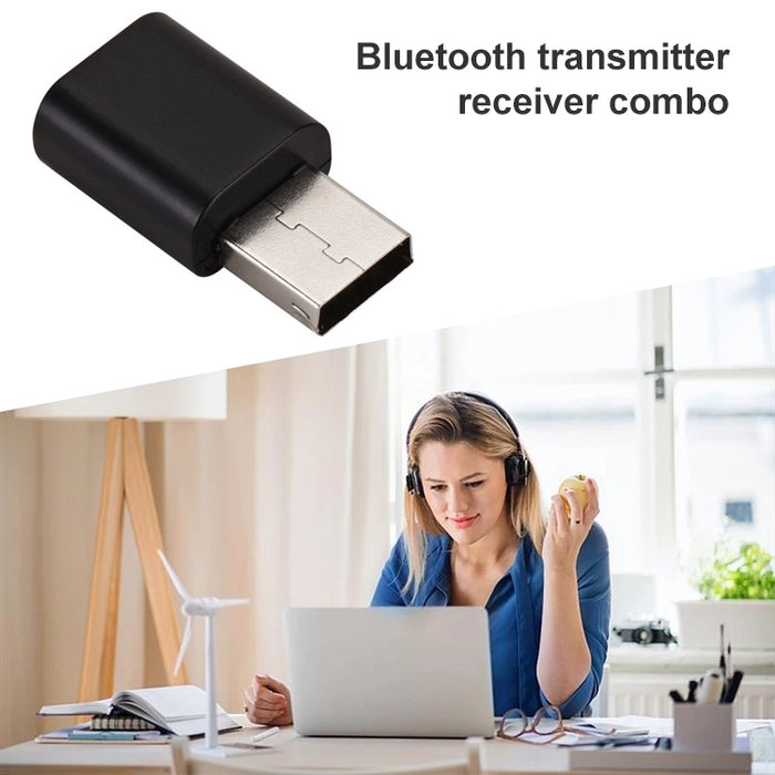 Receptor y transmisor de Audio Bluetooth, adaptador USB Bluetooth para TV/PC, altavoces para coche