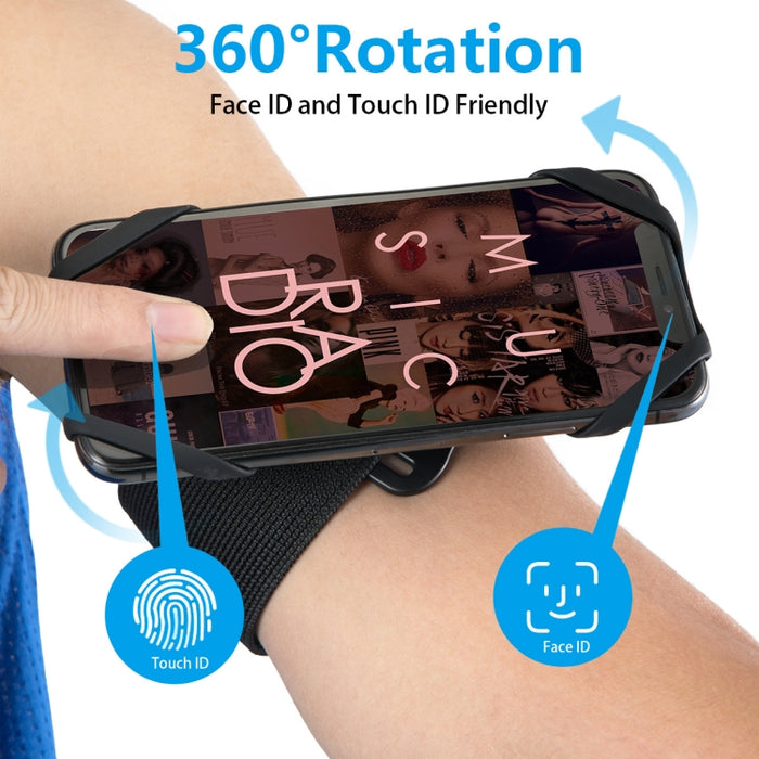 Caja giratoria desmontable del teléfono móvil de los deportes de la pulsera del brazo conveniente para los teléfonos móviles de 4,5-7 pulgadas