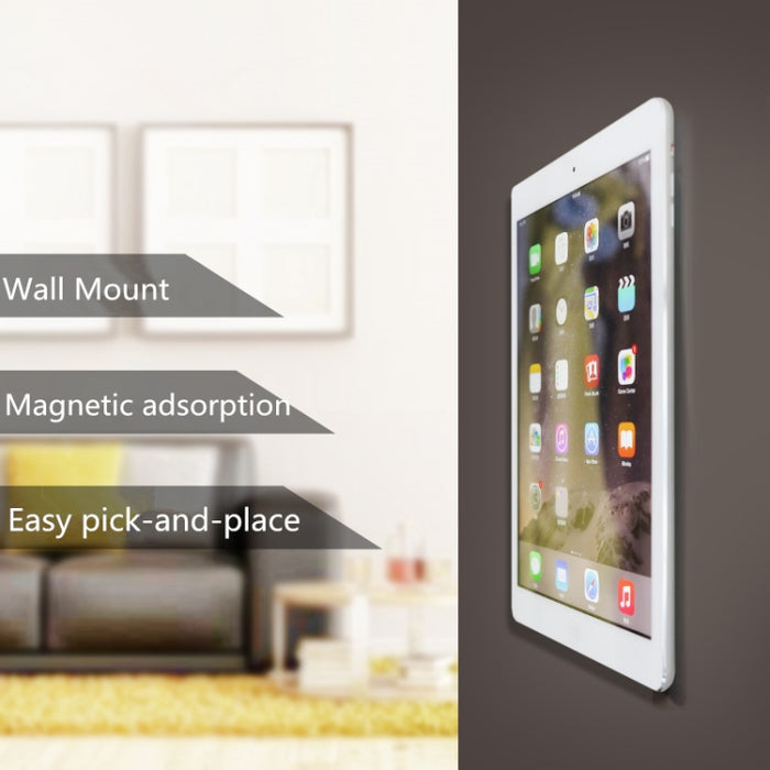 Soporte de pared para teléfono móvil con pegatina universal de adsorción magnética para iPad montado en la pared