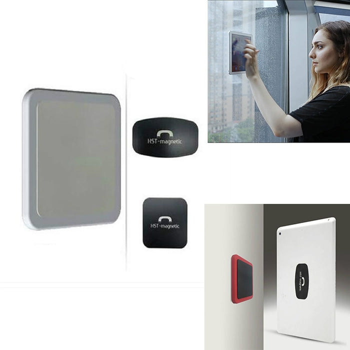 Soporte de pared para teléfono móvil con pegatina universal de adsorción magnética para iPad montado en la pared