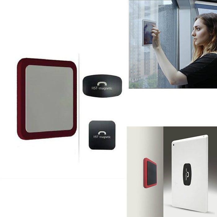 Soporte de pared para teléfono móvil con pegatina universal de adsorción magnética para iPad montado en la pared