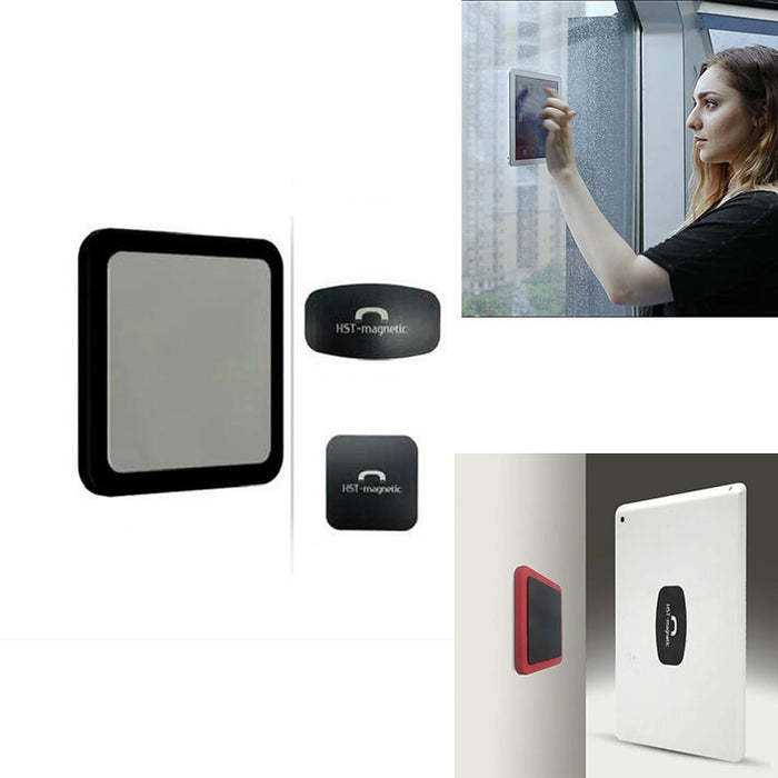 Soporte de pared para teléfono móvil con pegatina universal de adsorción magnética para iPad montado en la pared