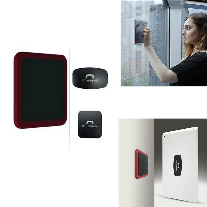 Soporte de pared para teléfono móvil con pegatina universal de adsorción magnética para iPad montado en la pared