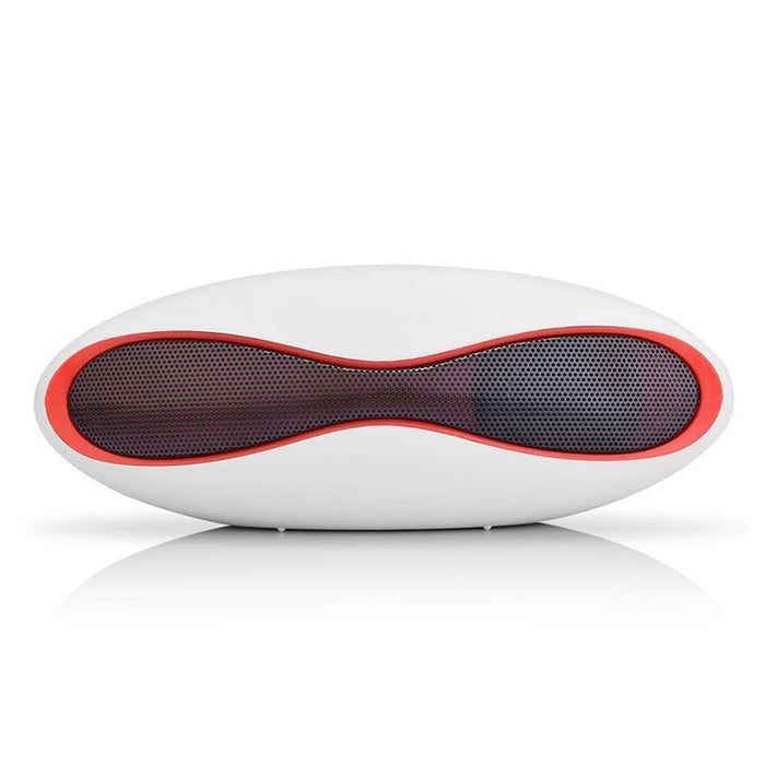 Altavoz Bluetooth con forma de mini rugby estéreo 3D con ranura para tarjeta TF (azul)