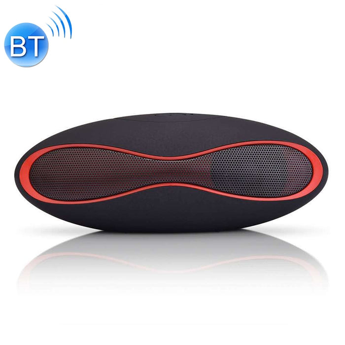 Altavoz Bluetooth con forma de mini rugby estéreo 3D con ranura para tarjeta TF (azul)
