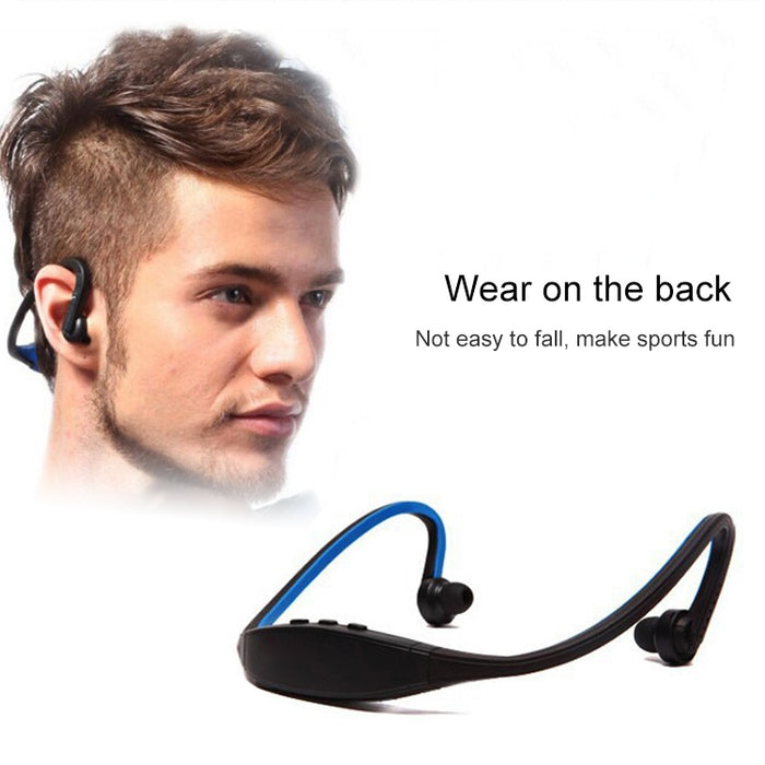 Auriculares deportivos inalámbricos Bluetooth S9 para teléfono iPhone Huawei XiaoMi, compatible con tarjeta TF / SD y micrófono