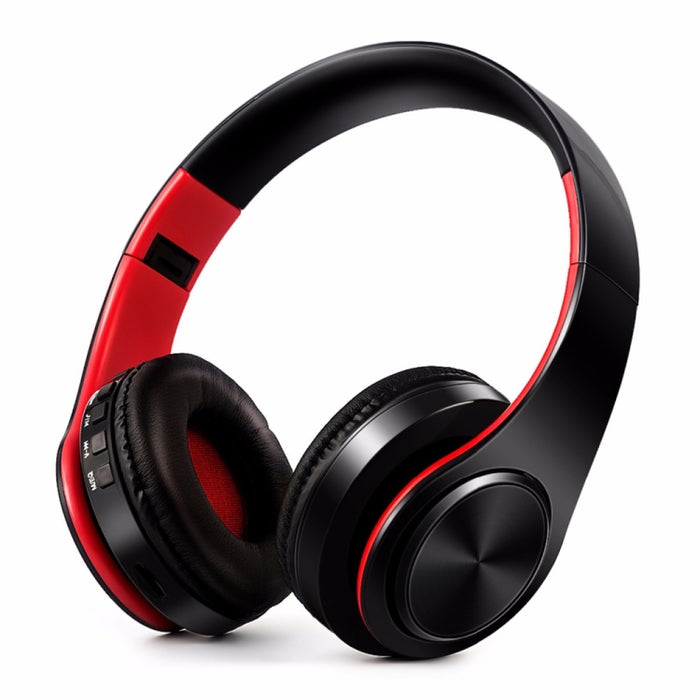 Auriculares Bluetooth inalámbricos estéreo HIFI para tableta Xiaomi iPhone Sumsamg, con micrófono, compatible con tarjeta SD y FM