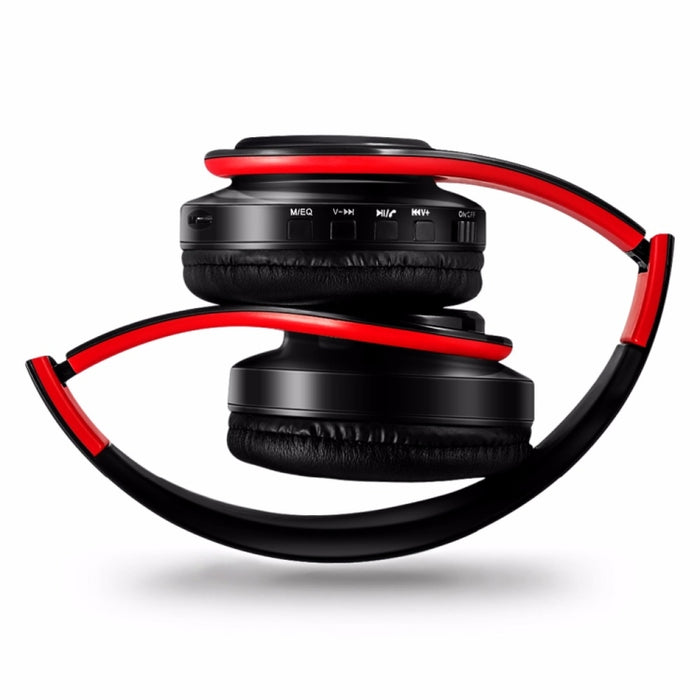 Auriculares Bluetooth inalámbricos estéreo HIFI para tableta Xiaomi iPhone Sumsamg, con micrófono, compatible con tarjeta SD y FM
