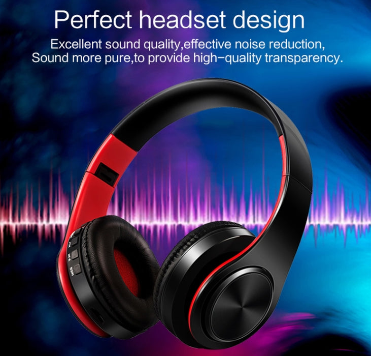 Auriculares Bluetooth inalámbricos estéreo HIFI para tableta Xiaomi iPhone Sumsamg, con micrófono, compatible con tarjeta SD y FM