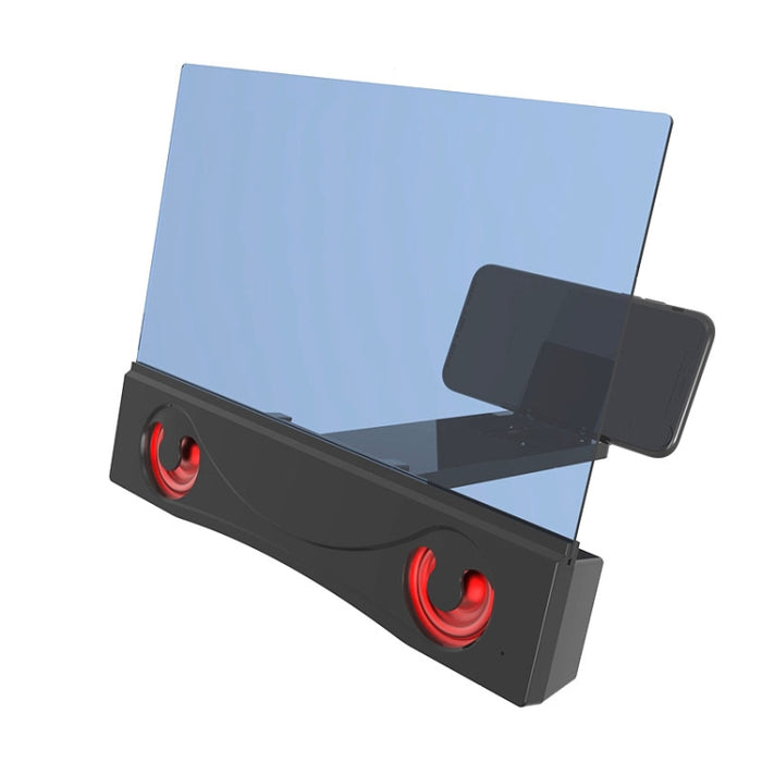 F12 Amplificador de pantalla de protección ocular para teléfono con altavoz dual de 12 pulgadas