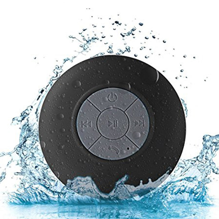 Mini altavoz portátil con Bluetooth para ducha, altavoz inalámbrico resistente al agua, manos libres, recibir llamadas, música, micrófono de succión para iPhone y Samsung