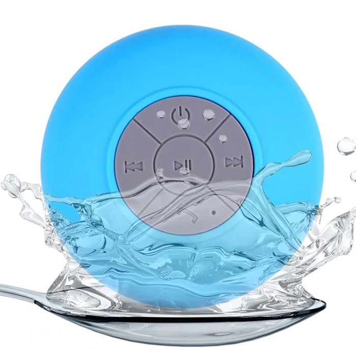 Mini altavoz portátil con Bluetooth para ducha, altavoz inalámbrico resistente al agua, manos libres, recibir llamadas, música, micrófono de succión para iPhone y Samsung