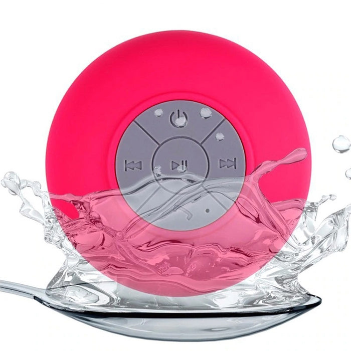 Mini altavoz portátil con Bluetooth para ducha, altavoz inalámbrico resistente al agua, manos libres, recibir llamadas, música, micrófono de succión para iPhone y Samsung