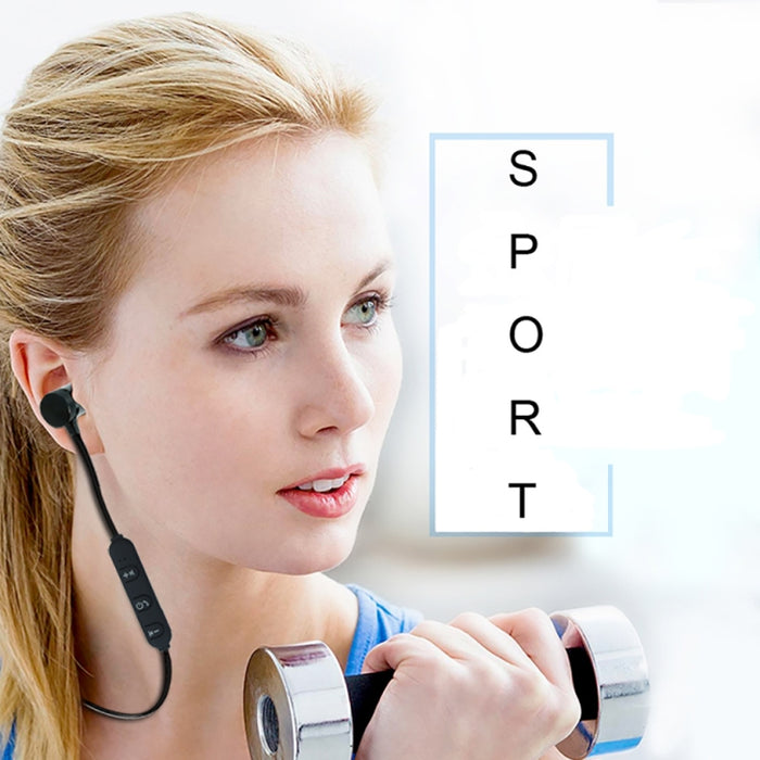MoreBlue S07 auriculares inalámbricos Bluetooth auriculares estéreo magnéticos de Metal auriculares deportivos inalámbricos auriculares con micrófono