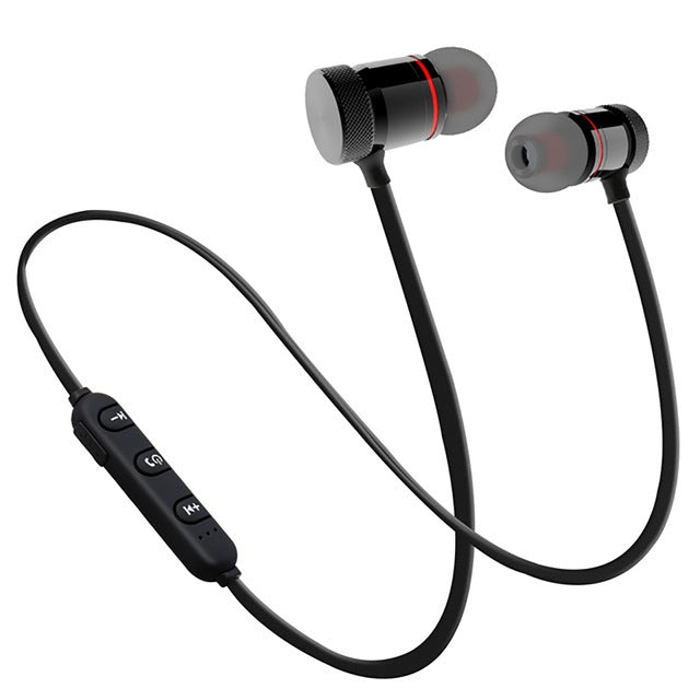 MoreBlue S07 auriculares inalámbricos Bluetooth auriculares estéreo magnéticos de Metal auriculares deportivos inalámbricos auriculares con micrófono