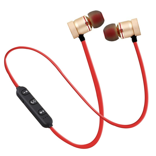 MoreBlue S07 auriculares inalámbricos Bluetooth auriculares estéreo magnéticos de Metal auriculares deportivos inalámbricos auriculares con micrófono