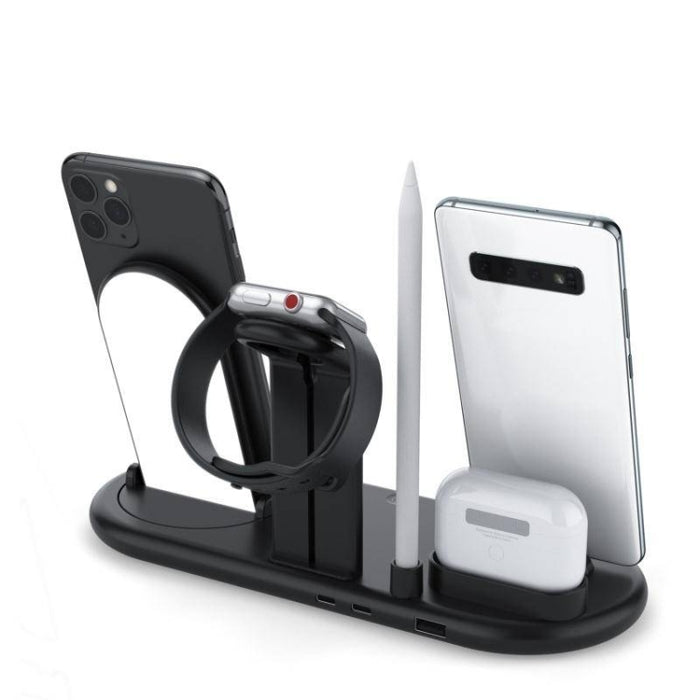 HQ-UD20 Reloj para teléfono móvil Soporte de carga multifunción Cargador inalámbrico para teléfonos, Apple Watch y Airpods