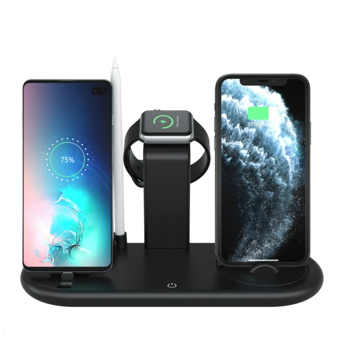 HQ-UD20 Reloj para teléfono móvil Soporte de carga multifunción Cargador inalámbrico para teléfonos, Apple Watch y Airpods